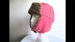 Sew Wool Trapper Hat with Faux Fur Lining. Sewing Pattern + Photo Tutorial