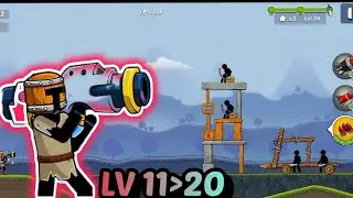 Boom Stick Level 11-20 | Tantangan Paling Sulit di Stage Awal! Gameplay #2