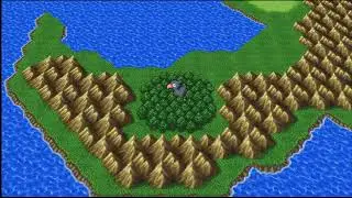Final Fantasy V (PC) Story Scene #67 - Cid and Mid with the Black Chocobo and The Party Regroups