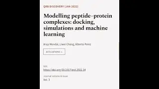 Modelling peptide&ndash;protein complexes: docking, simulations and machine learning | RTCL.TV