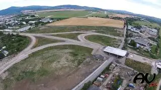 Air view - #39 - Construction of the bridge part VI (Stavba cestn&eacute;ho mostu v Trenč&iacute;ne)