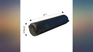 ForPro Full Round Bolster, Black, Oil and Stain-Resistant, for Massage and Yoga, review