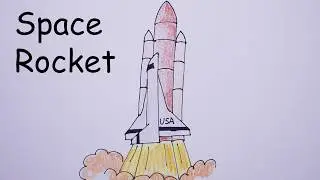How to draw Space Rocket