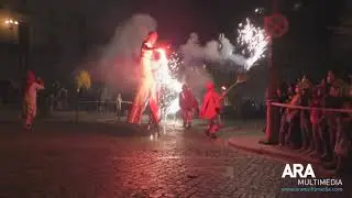 Correfocs a Alcoi del 9 d'Octubre amb els Dimonis Rafolins. ARAMULTIMÈDIA