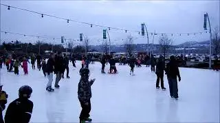 Stuart Park Ice Rink, Kelowna, BC!