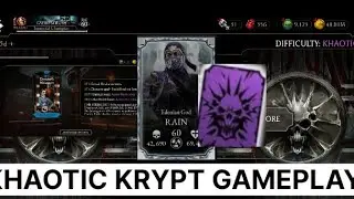 KLASSIC RAIN with Friendship AND BRUTALITY KHAOTIC KRYPT GAMEPLAY Mortal Kombat Mobile