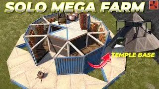 [PATCHED] SOLO MEGA Farm Double Temple Bunker Base - NEW 2025 | RUST