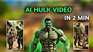 AI Hulk Cinematic Video Edit 🔥 Step by Step Tutorial | Hulk