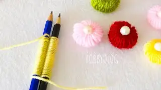 İzleyin Ne Kadar Kolay🤩 Kalemle Çiçek Yapımı/Hand Embroidery Amazing Trick