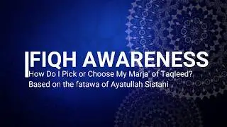 How Do I Pick or Choose My Marja' of Taqleed?