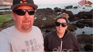 Back in Malibu! Beautiful Fall Sunset & A Long Beach Walk.. Exploring the Low Tide!