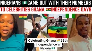 Nigerians came out with their numbers To cerebrate Ghana Independence Day In Nigerian 🇬🇭🇳🇬