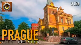 Prague Driving Tour through the city with nice Jazz Vibes 🎹 Czech Republic 4K HDR 60fps