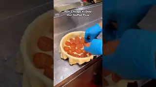 POV: Chicago #1 Deep Dish Stuffed Pizza #bestfood #pizza #chicagopizza