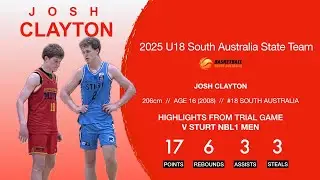 Josh Clayton 16 year old 17 points/6 rebs v Ben Griscti Sturt NBL1