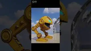 Pacman vs Spider Robot 3