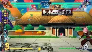 DRAGON BALL FighterZ - Goku Black 5257 Damage Anti-Air Combo - 2 Bars