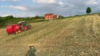 Fendt 312 Lsa Turbomatik i New Holland 548 baliranje
