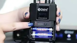 Debra ST-202 Professional Wireless In-Ear Monitor System, UHF Stereo