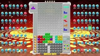i got 2nd place again in tetris 99 invictus with toy blocks theme today!!!