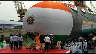 Indian Navy launches 6th Scorpene (Kalvari) class Submarine 'INS Vagsheer'