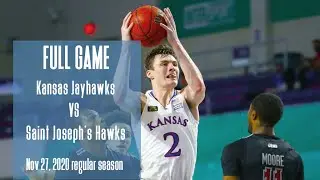 Kansas Jayhawks vs Saint Joseph's Hawks Nov 27,2020 Fort Myers Tip-Off