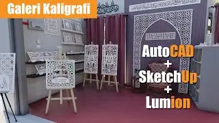 Realistic 3D Mini Galeri Kaligrafi! #islamicdecor  #3dcalligraphy #homedecor