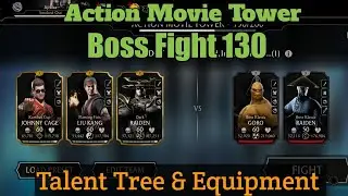 Mk Mobile Action Movie Tower Boss Fight 130 | Talent Tree & Equipment