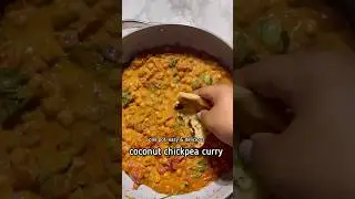 Кокосовое карри с нутом в одной кастрюле &mdash; Чана Масала #chickpeacurry #vegan #veganrecipes