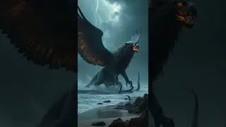 Combination of mythical creatures Gargoyle + Kraken  #art #edit #video #ai