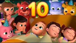 Ten in the Bed Song | Happy Birthday Surprise! 🎂🎈 | Learn Numbers 1-10 | Almama Nursery Rhymes