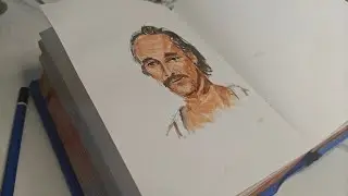 Gouache Portrait painting | Realistic portrait 