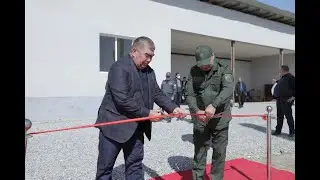Koʻprik qurilish poyezdi korxonasida beton quyish zavodining ochilish marosimi