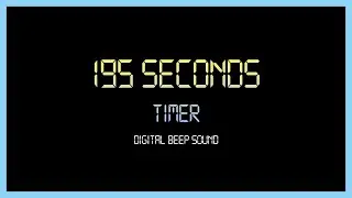 195 Seconds Every Seconds Beep Sound Digital Timer