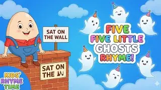 Humpty dumpty sat on the wall, five little ghost, colours, counting. #viral #art #baby #rhymes 