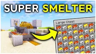 The EASIEST Furnace Array in Minecraft Java 1.21.6 (Tutorial)