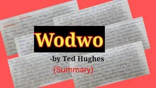 Wodwo by Ted Hughes | Summary in urdu/hindi | @englishstudynotes4515