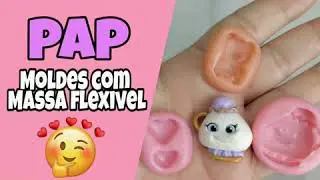 Molde com massa flexível