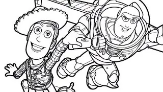 Toy Story Drawing Easy, Drawing and Coloring Toy Story 4 for Kids, Childrens, Toy Story Coloring,175