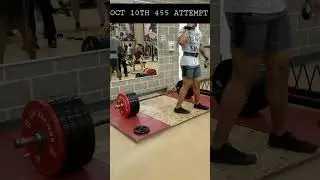 4 week DL PR progression: 460lb max deadlift (Nov 9th 2021) #shorts #deadlift #fitness