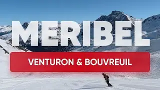 Venturon (Red) Bouvreuil (Blue), Meribel Ski Resort, 3 Valleys, France