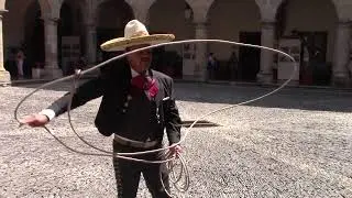 Charro Tapatio rey de las suertes de las manganas a pie. Jalisco (M&eacute;xico)