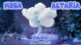 MEGA ALTARIA RAID SOLO (S) x4, ALL MOVESETS, SNOWY & CLOUDY #pokemongo #pokemon #megaaltaria