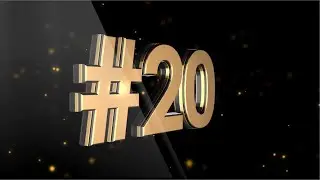 Golden Particle fact number animation after effects (Fact Slides) Rio