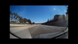 55 fwy south to 73 toll road 8 x  - travel time lapse - FULL HD -  SJ1000 HD 1080P