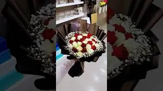 Big Bouquet Wrapping ||  Beautiful Bouquet Wrapping #bouquet #big bouquet #share #shorts #viralvideo