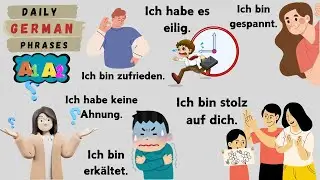 Daily German Phrases for Absolute Beginnrers | German A1 - A2 | Part 03