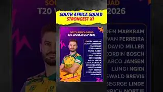 South Africa Squad & Playing XI 🔥 For T20 WC 2026