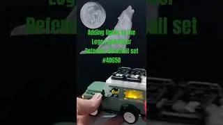 Lighting the #lego #landrover #defender 90 #creator set #40650 #moc #modified #shorts #led #light