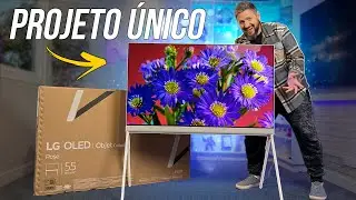 A TV mais bonita que eu já montei! Unboxing da LG OLED POSÉ
